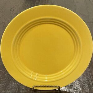 Bosco Ware BW‎ Yellow Ribbed Dinner Plate Beehive 11 Inch Vintage